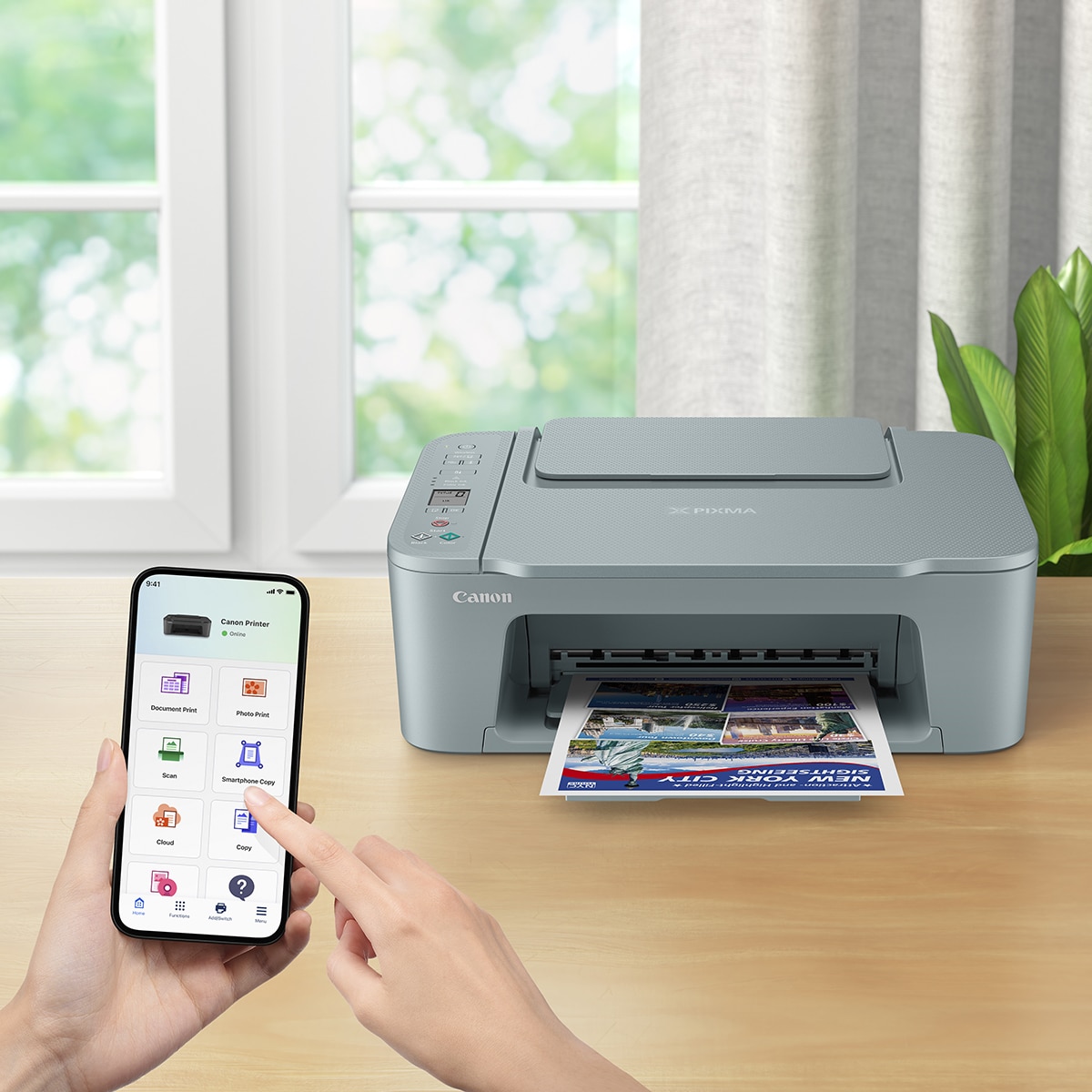 Impresora Multifunción 3 en 1 Canon PIXMA TS3752i, alimentación de papel posterior y WiFi. Compatible con PIXMA Print Plan Azul-5