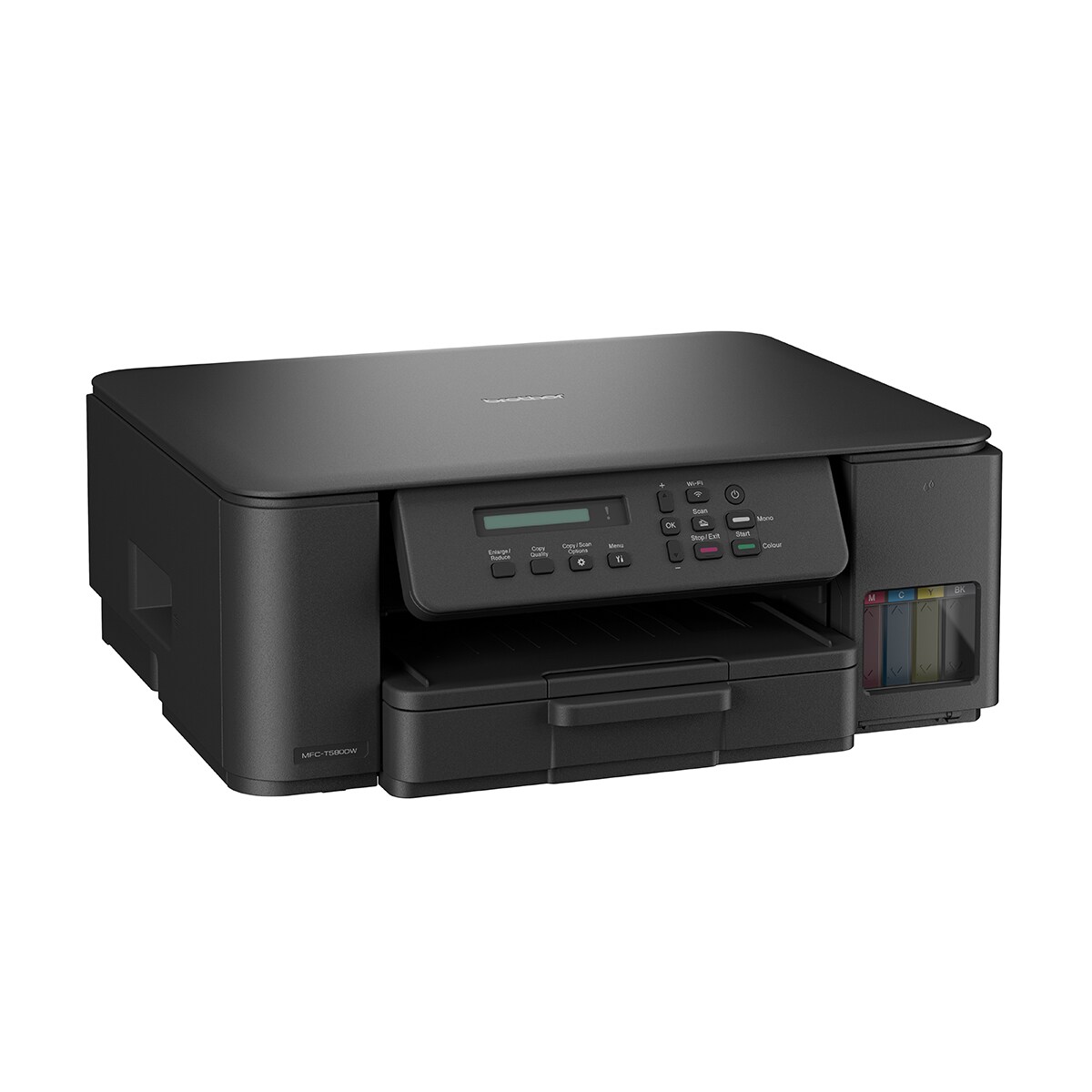 Impresora multifunción rellenable tinta Brother DCP-T580DW, Wi-Fi Negro-2
