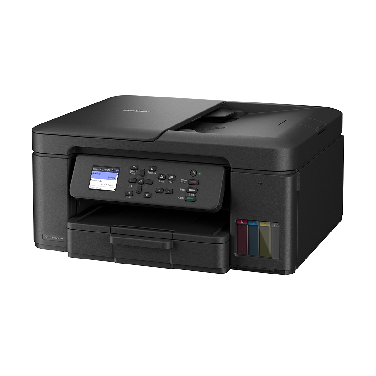 Impresora multifunción rellenable tinta Brother DCP-T780DW, Wi-Fi Negro-3