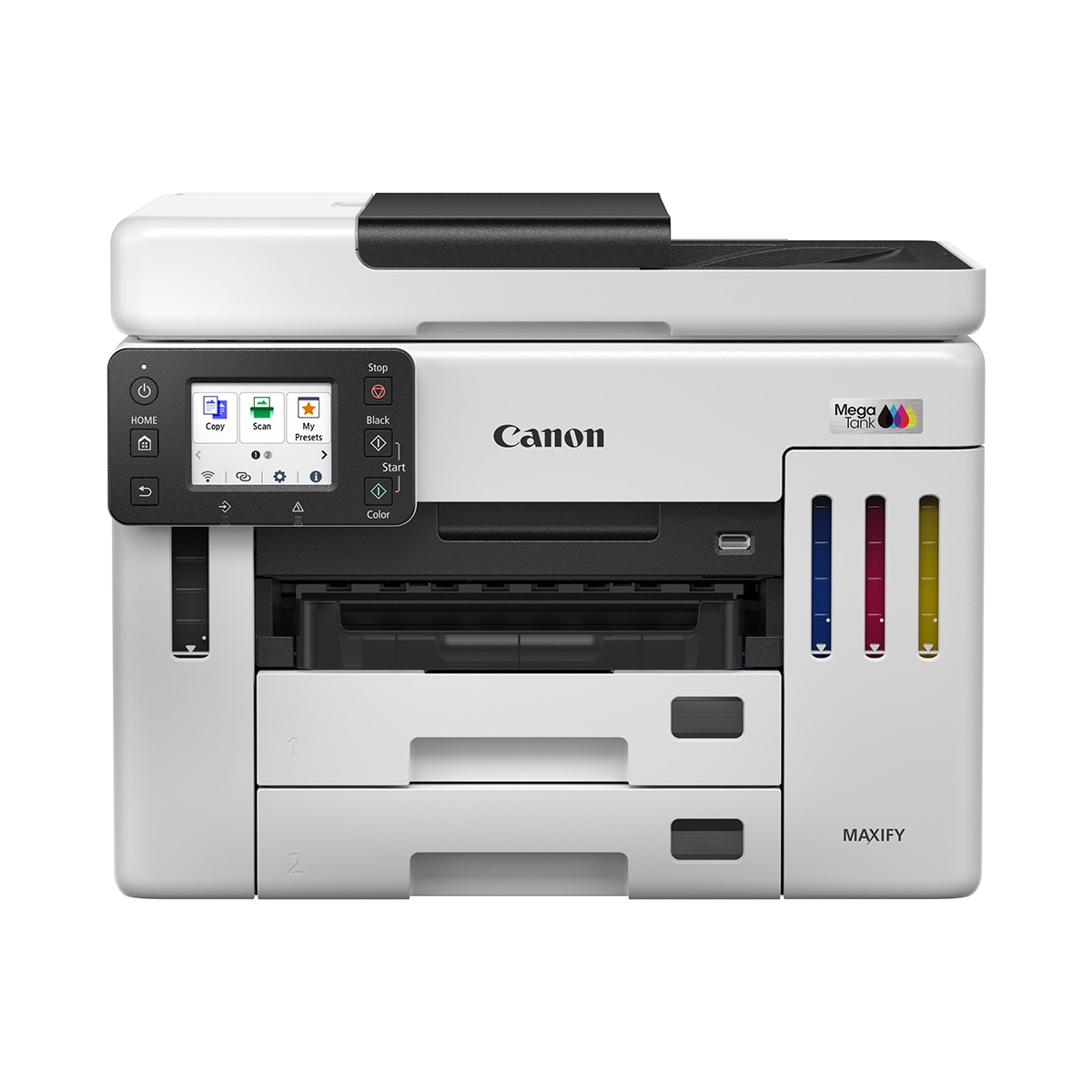 Imagen 0 de Impresora Multifunción Canon 4 en 1 MAXIFY GX7150 MegaTank con D-ADF de 50 hojas, Wi-Fi, depósitos de tinta rellenables, impresora de alto rendimiento