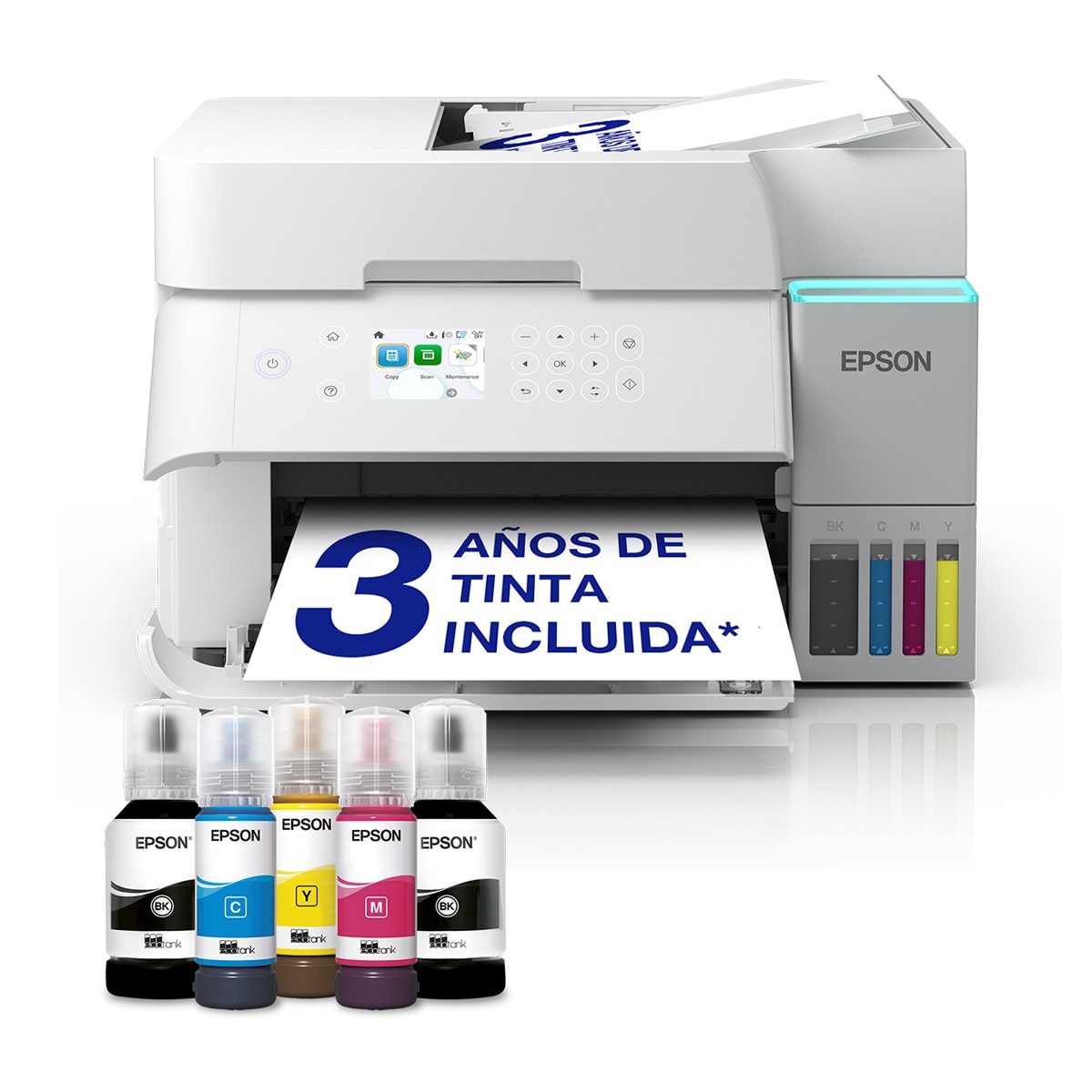 Imagen 0 de Impresora Mutifunción rellenable tinta Epson EcoTank ET-3956, ADF y Wi-Fi