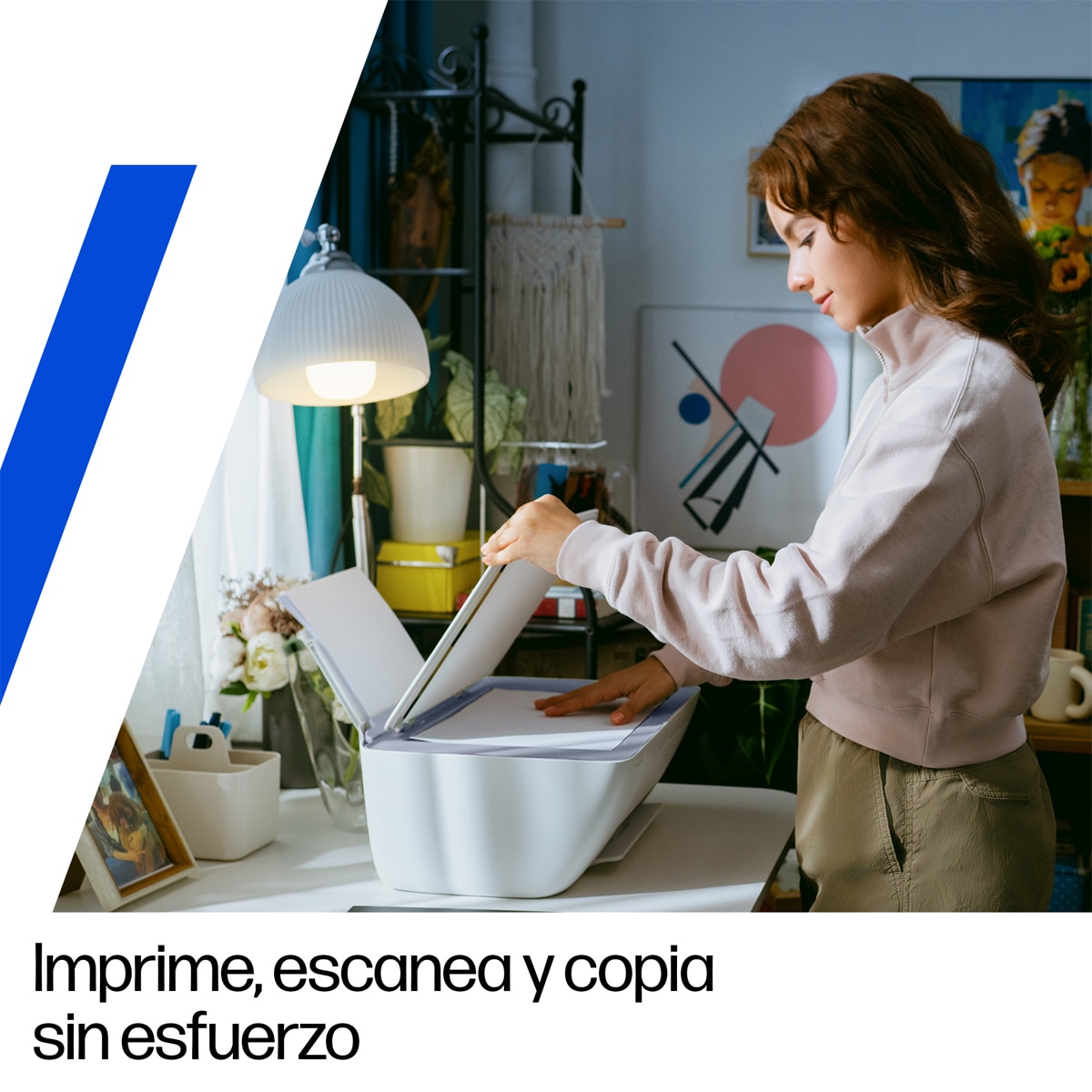 Impresora Multifunción HP Deskjet 2922 Wi-Fi Blanco / Azul-5