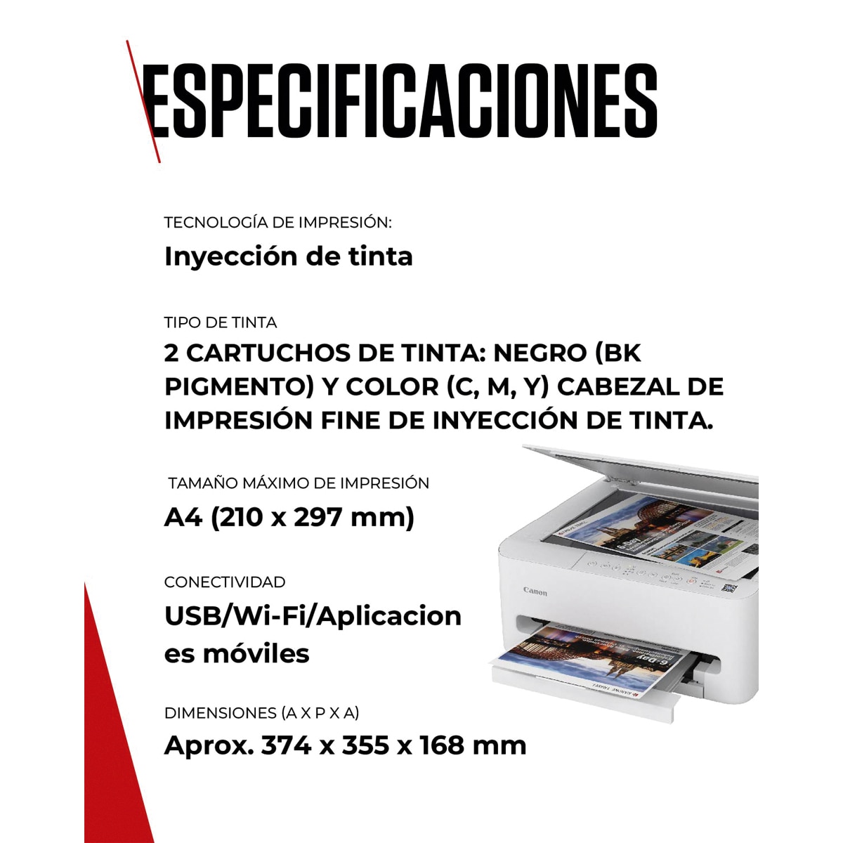 Impresora Multifunción 3 en 1 Canon PIXMA TS4150i de alta velocidad, impresión desde el móvil y WiFi. Compatible con PIXMA Print Plan Blanco-6