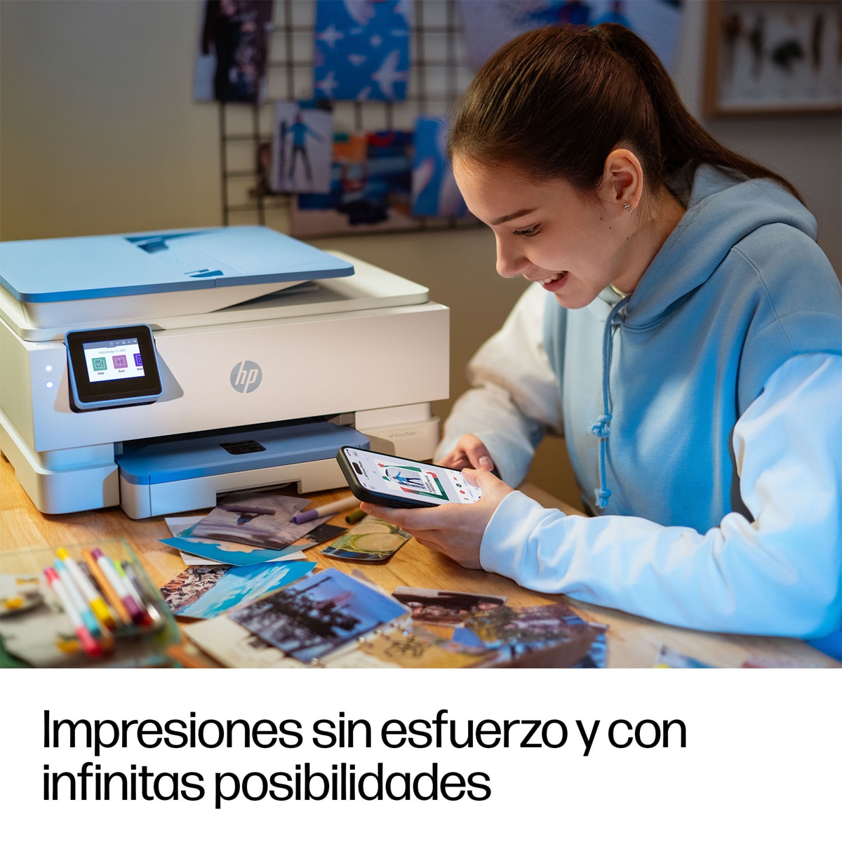 Impresora Multifunción HP Envy Photo 7931 Wi-Fi Blanco / Azul-6