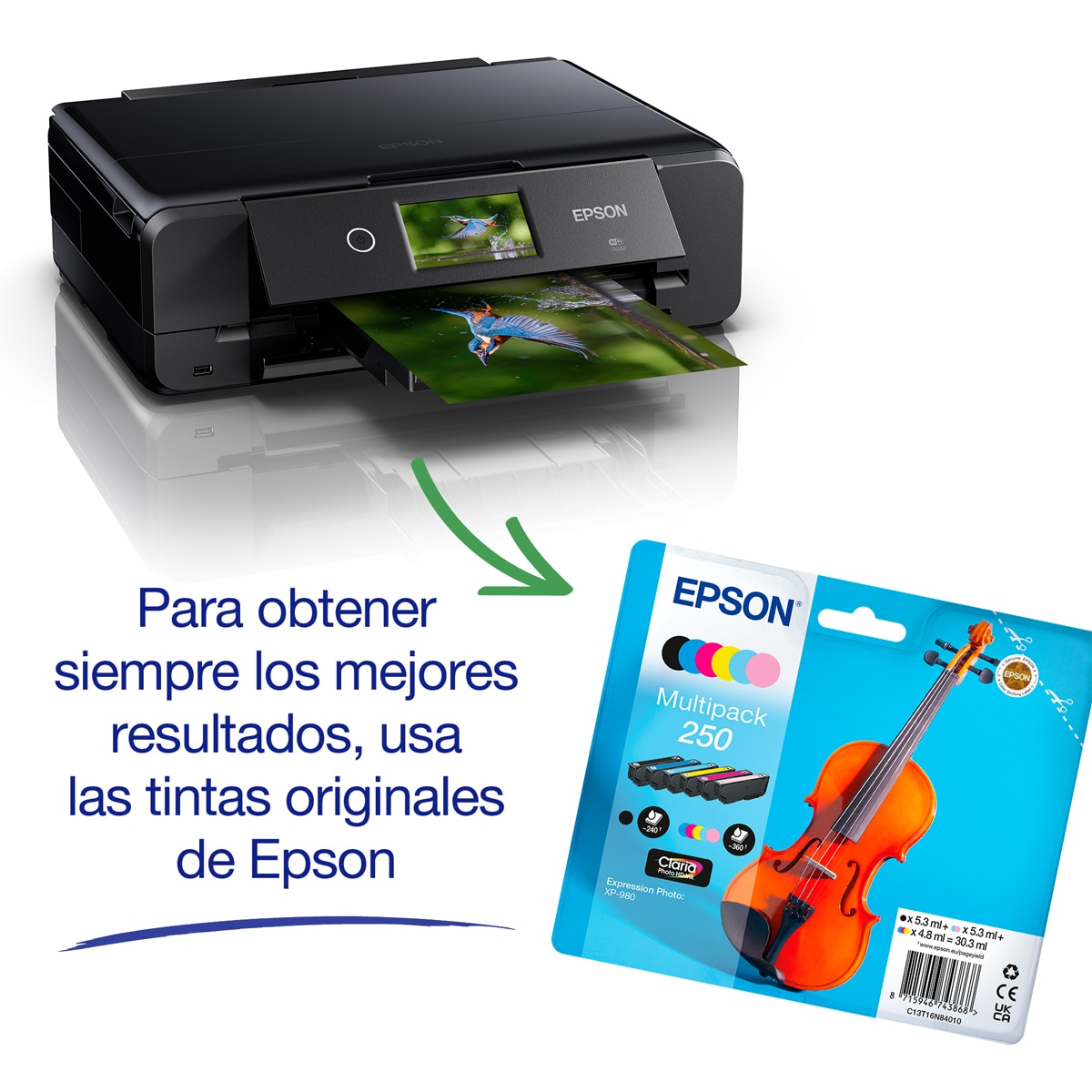 Impresora multifunción Epson Expression Photo XP-980, A3, Wi-Fi Negro-4