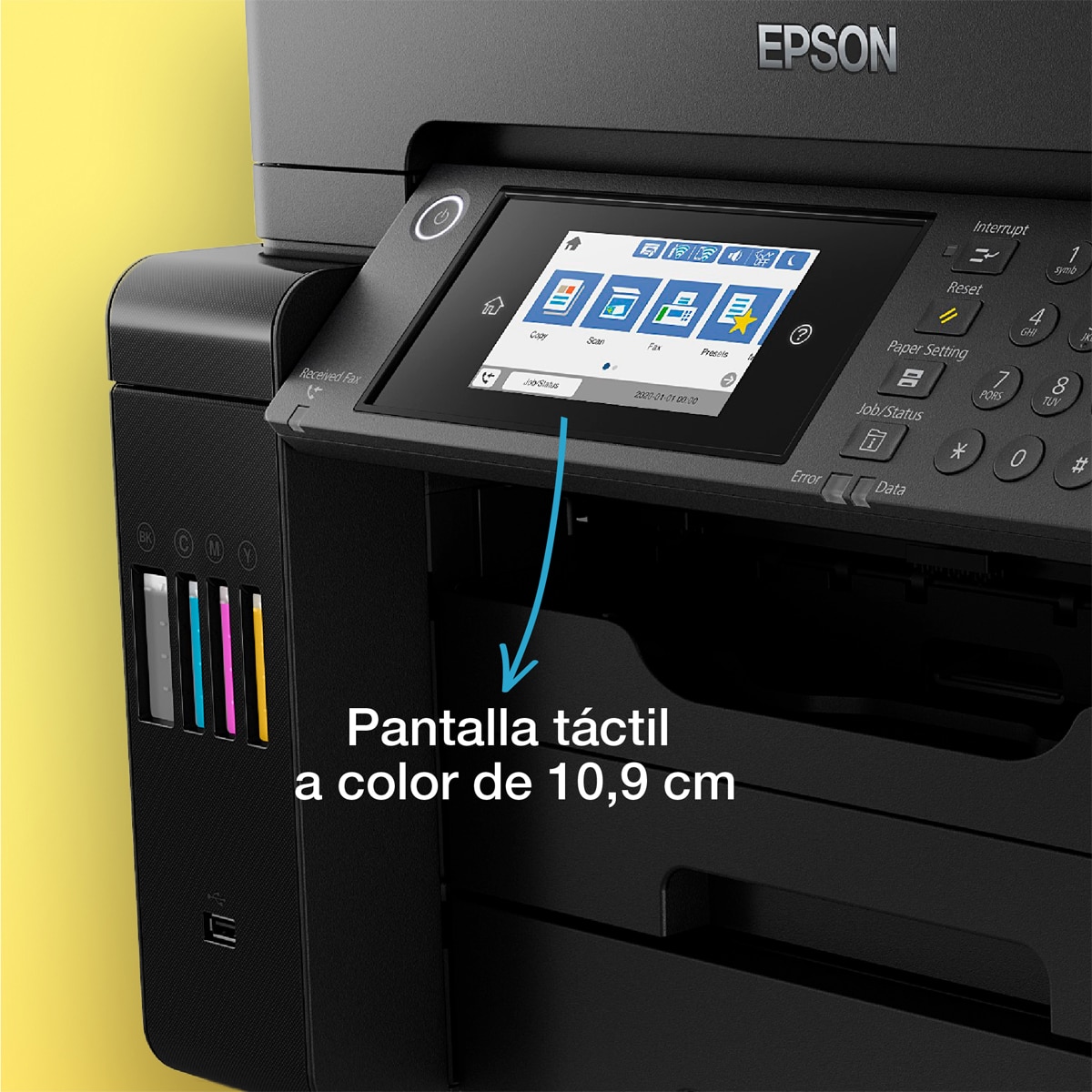 Impresora multifunción rellenable tinta Epson EcoTank ET-16605, A3+, Wi-Fi, ADF Negro-4