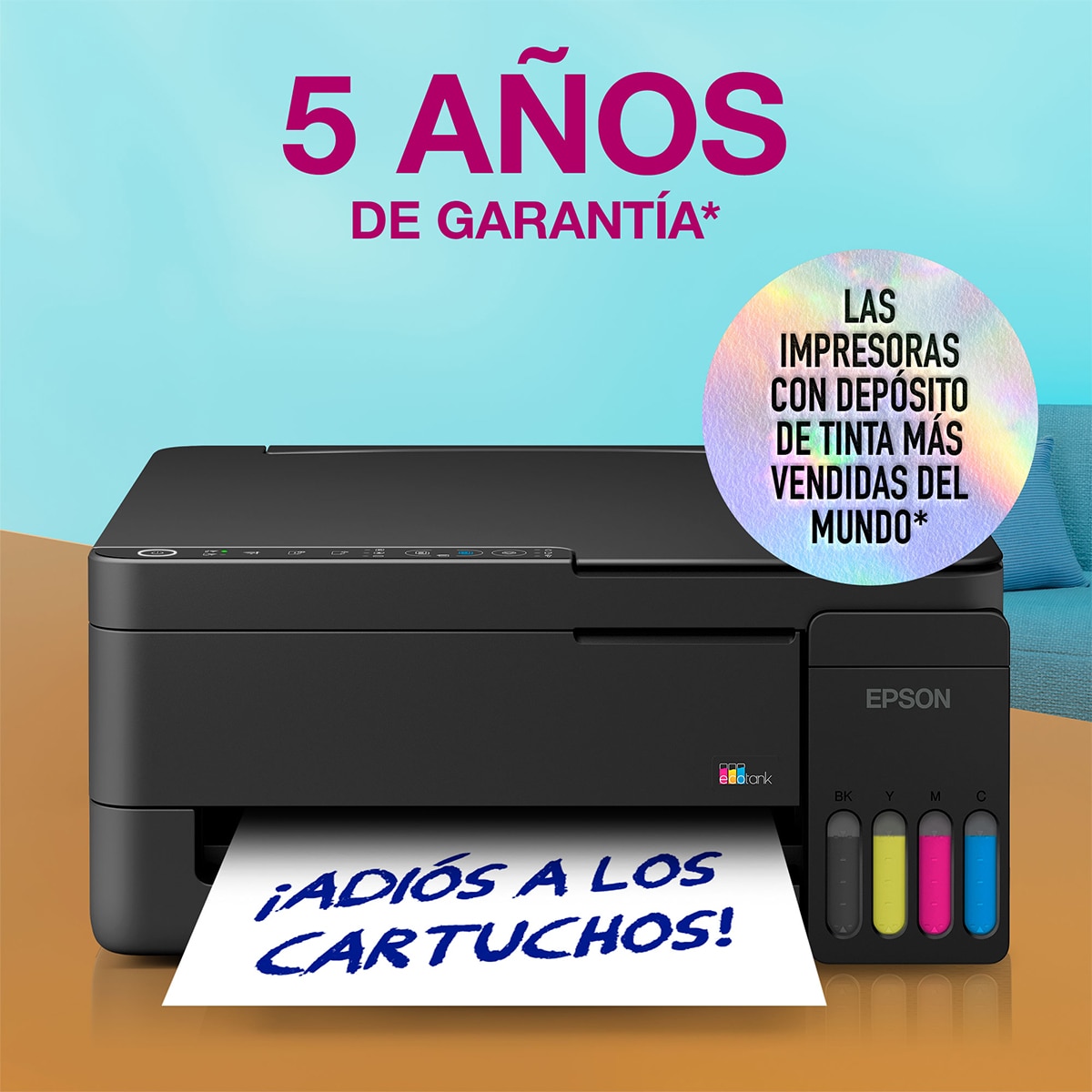 Impresora Multifunción Rellenable Tinta Epson EcoTank ET-2911 - Negro Negro-5