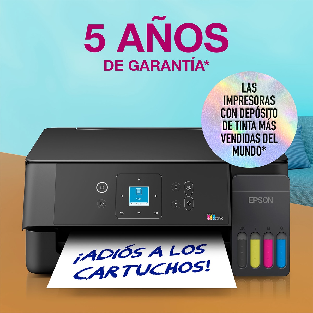 Impresora Multifunción Rellenable Tinta Epson EcoTank ET-2920 - Negro Negro-4