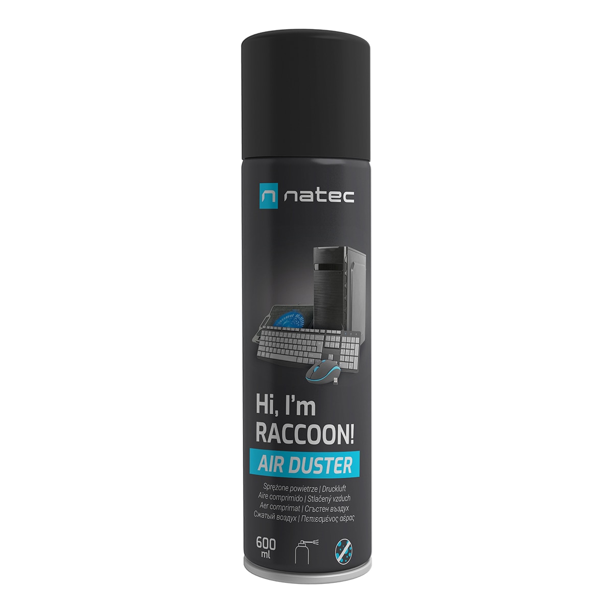Imagen 0 de Aire comprimido Natec Raccoon 600ml