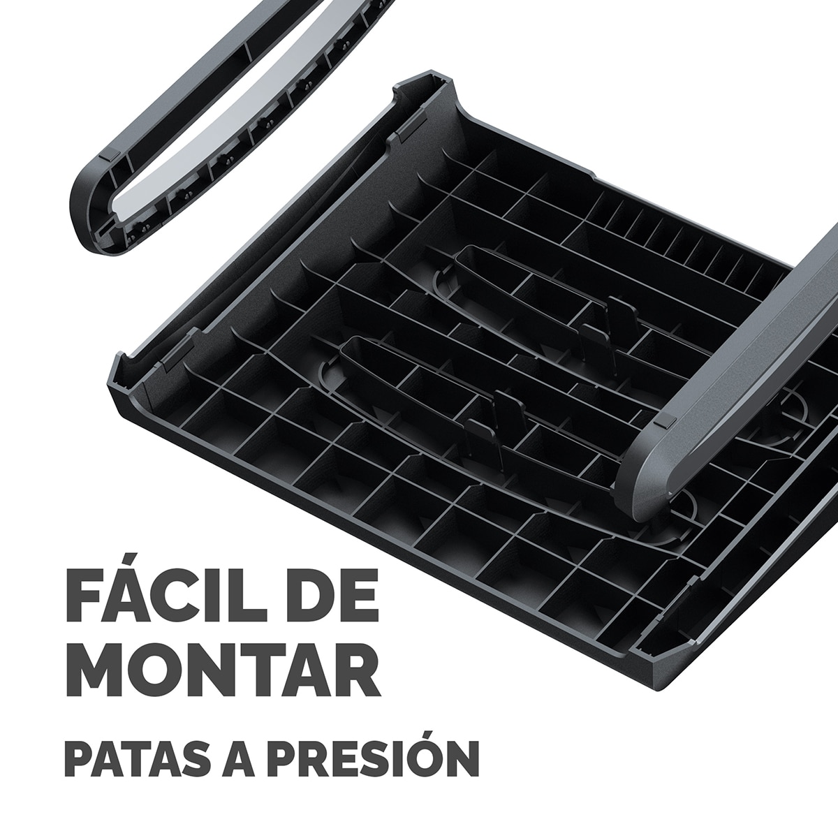 Reposapiés Ergonómico ajustable Fellowes Breyta, 100% reciclable Negro-4