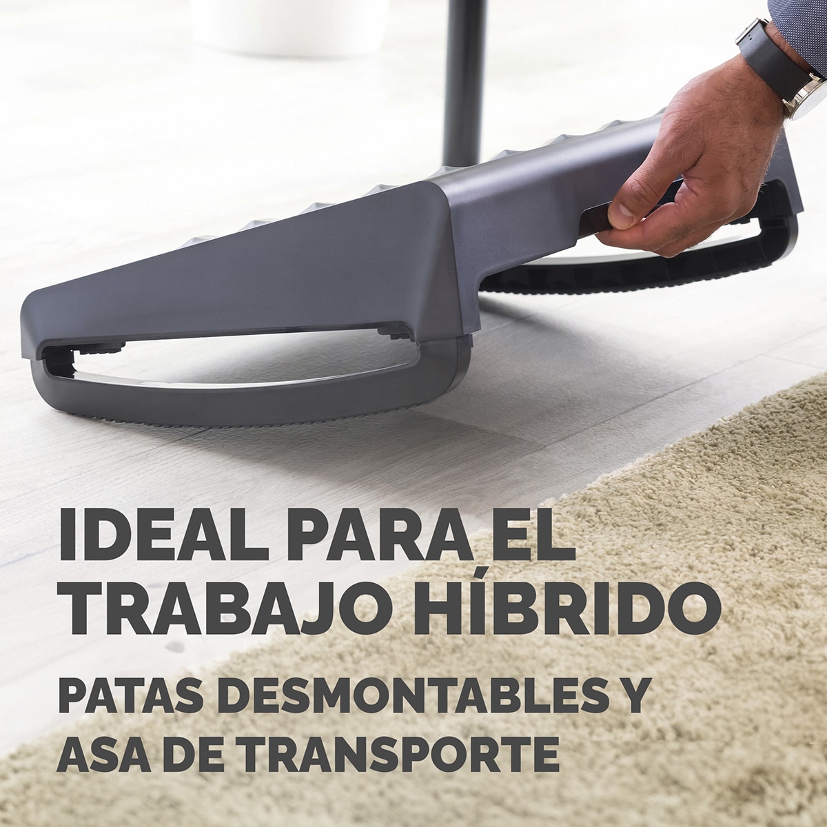 Reposapiés Ergonómico ajustable Fellowes Breyta, 100% reciclable Negro-5
