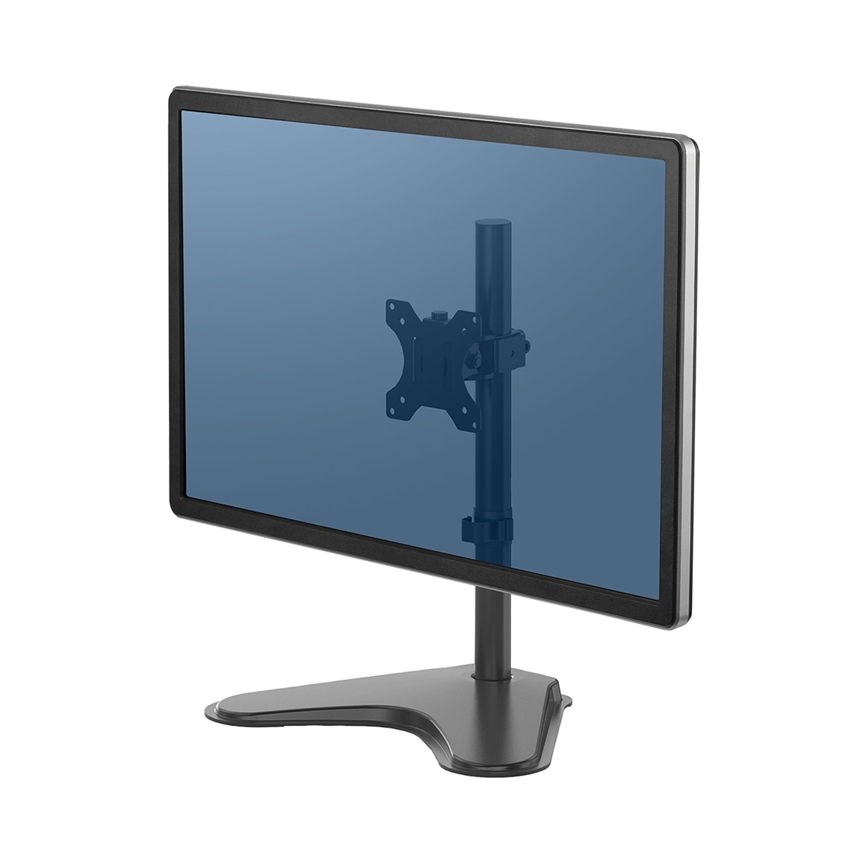 Brazo elevador para monitor con peana Fellowes Seasa, para 1 pantalla Negro-1