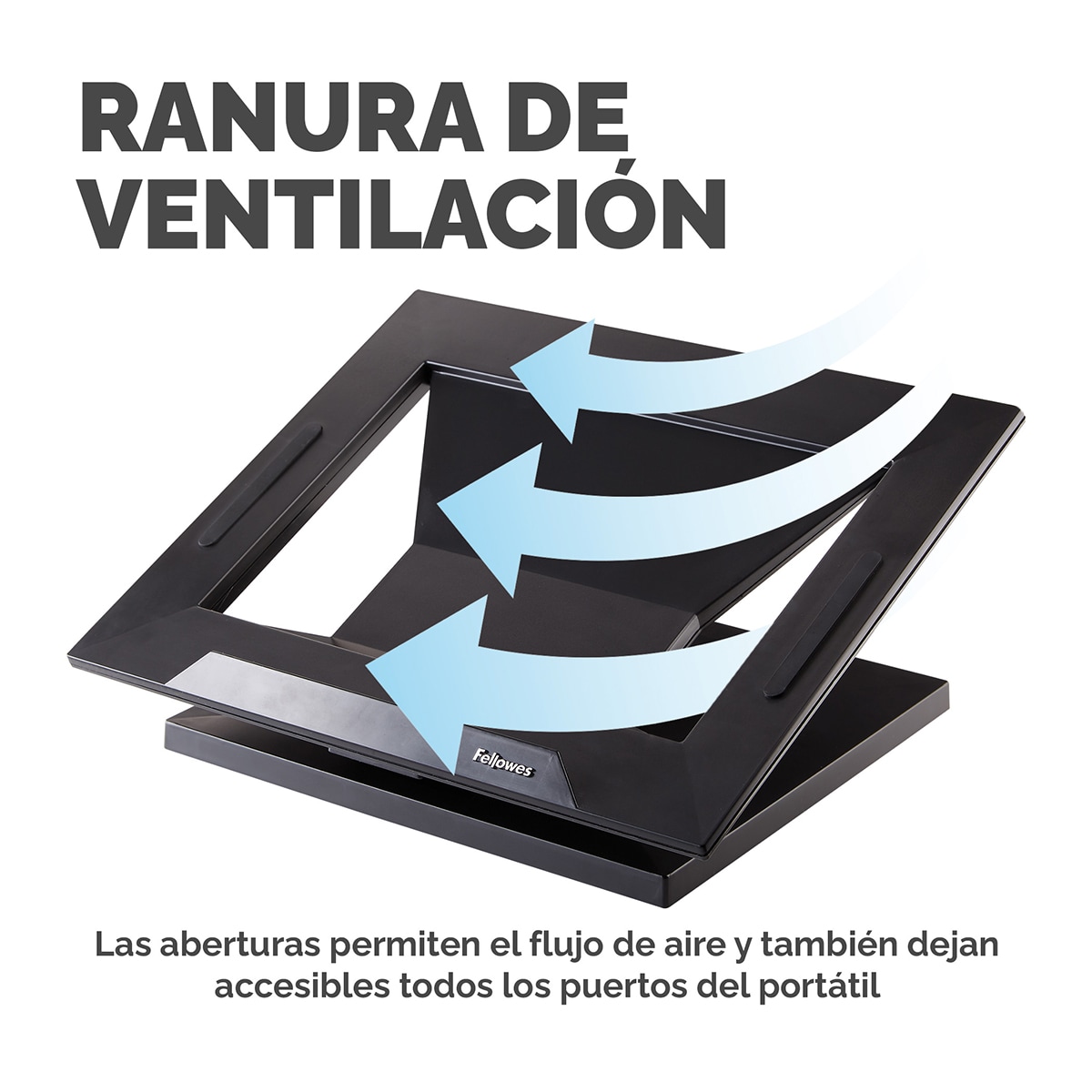 Soporte elevador para portátil Fellowes Designer Suites Negro-6