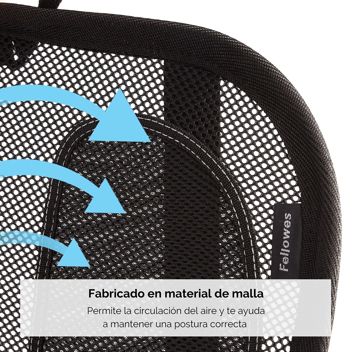 Respaldo ergonómico Fellowes Mesh Office Suites Negro-4