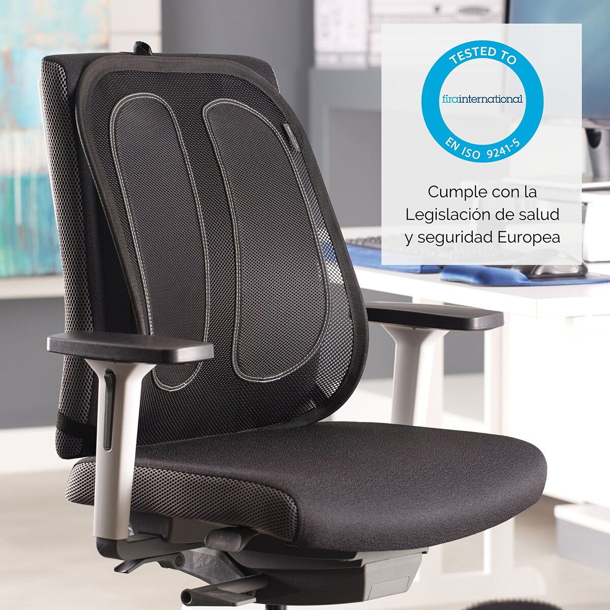 Respaldo ergonómico Fellowes Mesh Office Suites Negro-6