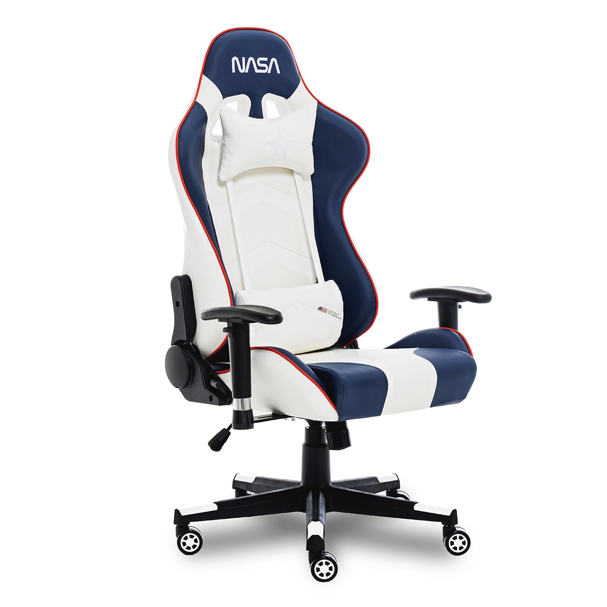 Silla Gaming Nasa Supernova - Blanco / Negro Blanco / Negro-2