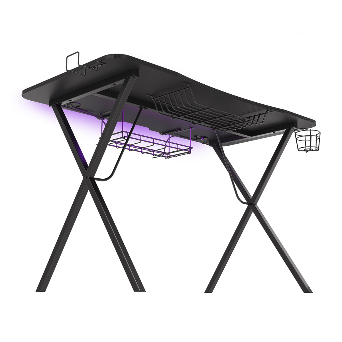 Mesa Gaming Genesis Holm 300 RGB - Negro Negro-6