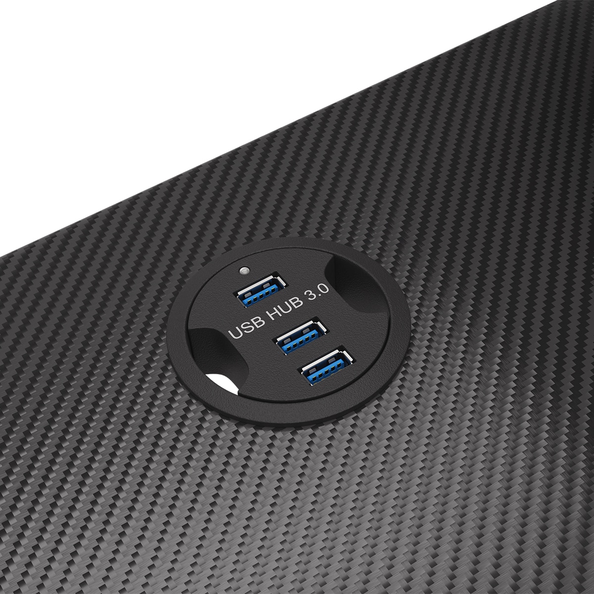 Mesa Gaming Genesis Holm 300 RGB - Negro Negro-8