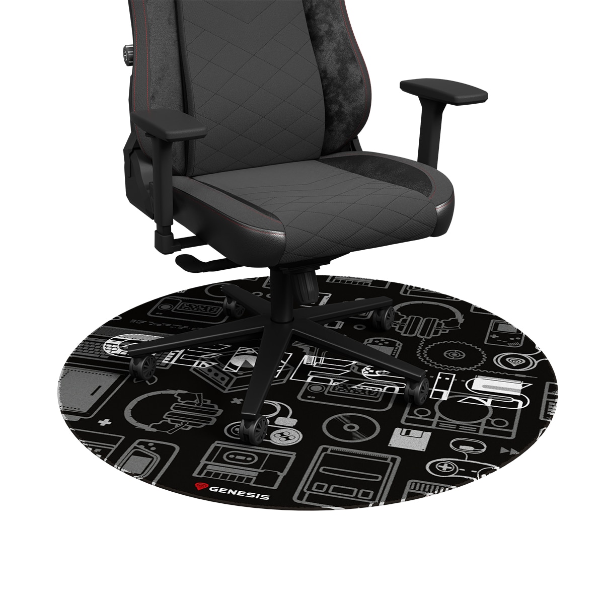 Alfombra de suelo Genesis Tellur 300 Gear - Negro Negro-5
