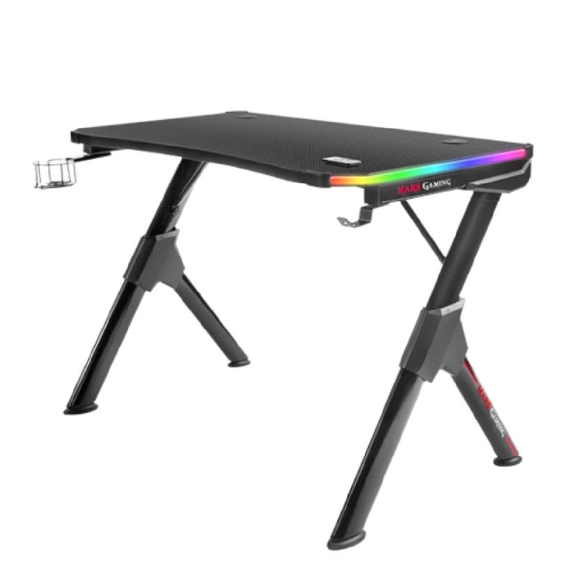 Mesa Gaming The G-Lab Electron RGB negra - Negro Negro-2