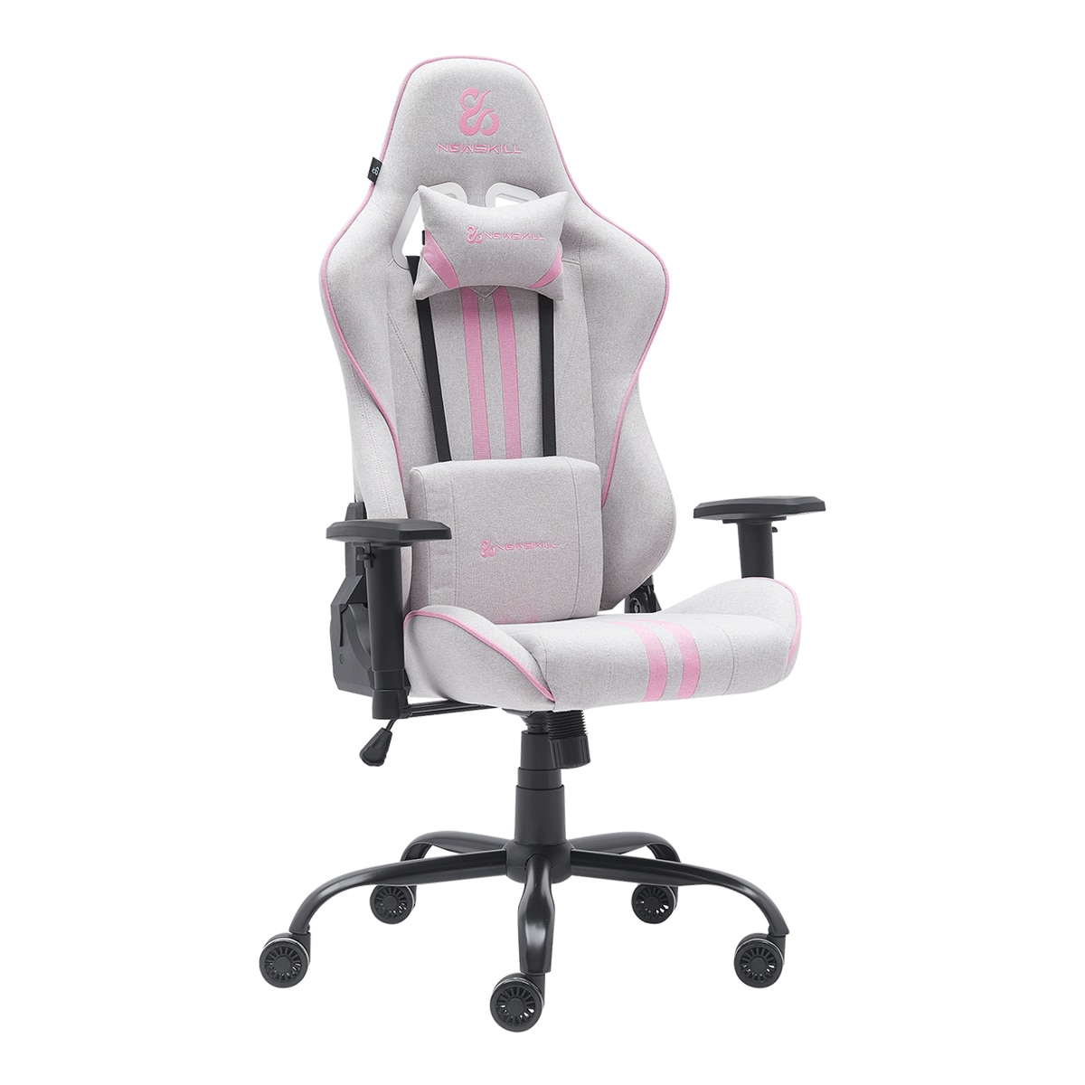 Silla Gaming ergonómica Newskill Kitsune V2 - Blanco / Rosa Blanco / Rosa-2