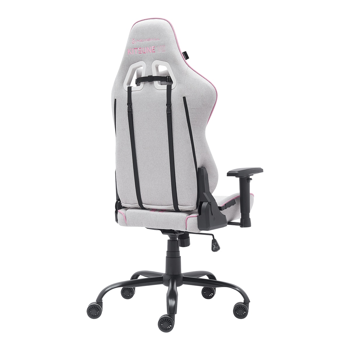 Silla Gaming ergonómica Newskill Kitsune V2 - Blanco / Rosa Blanco / Rosa-3