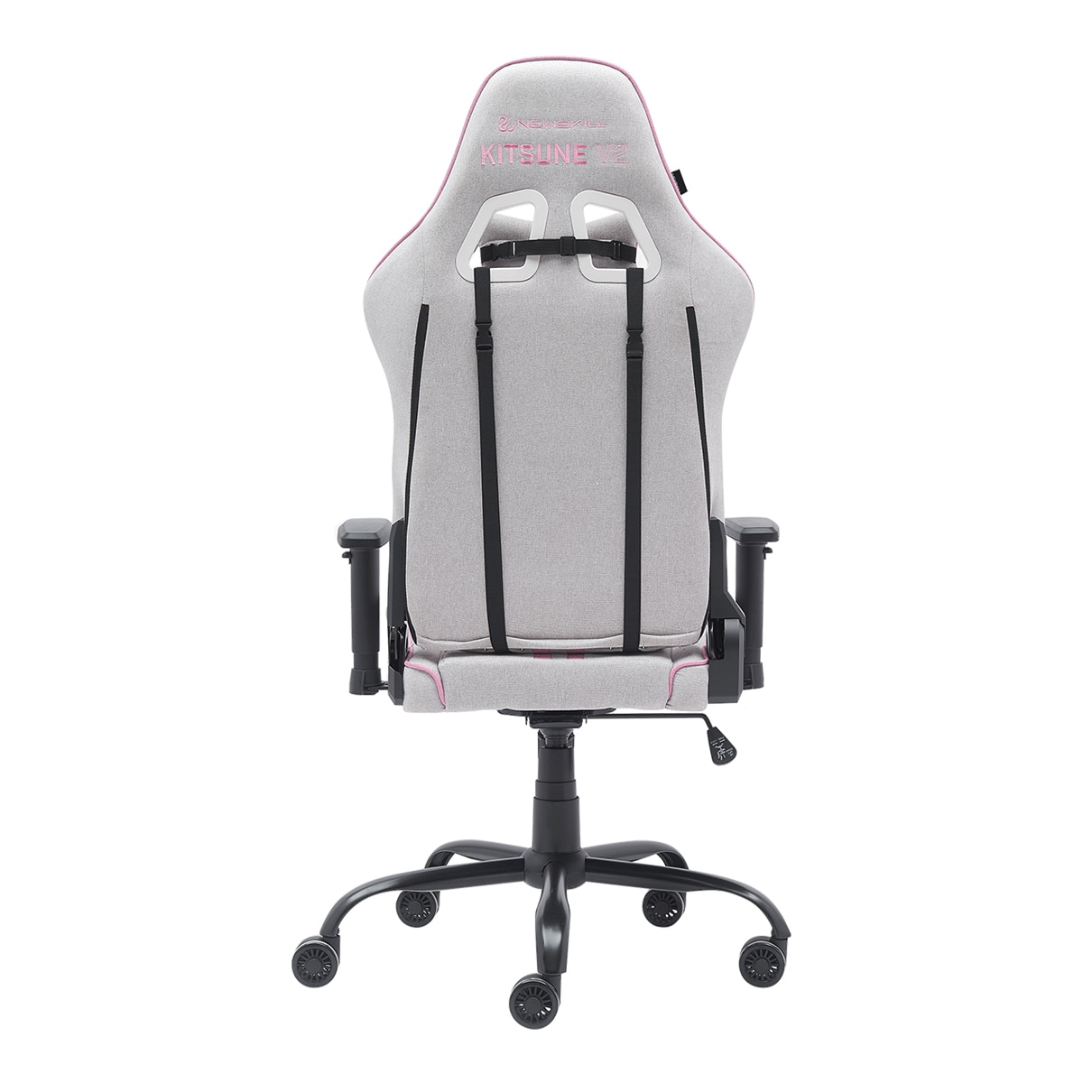 Silla Gaming ergonómica Newskill Kitsune V2 - Blanco / Rosa Blanco / Rosa-4
