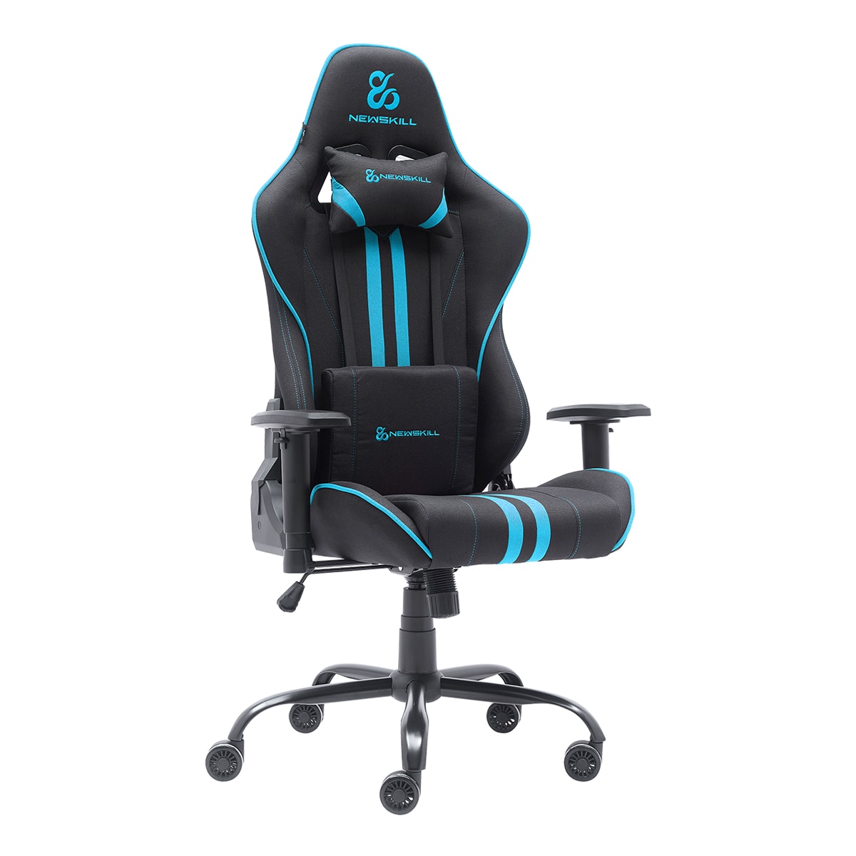 Silla Gaming ergonómica Newskill Kitsune V2 - Negro / Azul Negro / Azul-2