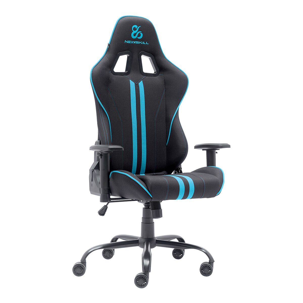 Silla Gaming ergonómica Newskill Kitsune V2 - Negro / Azul Negro / Azul-8