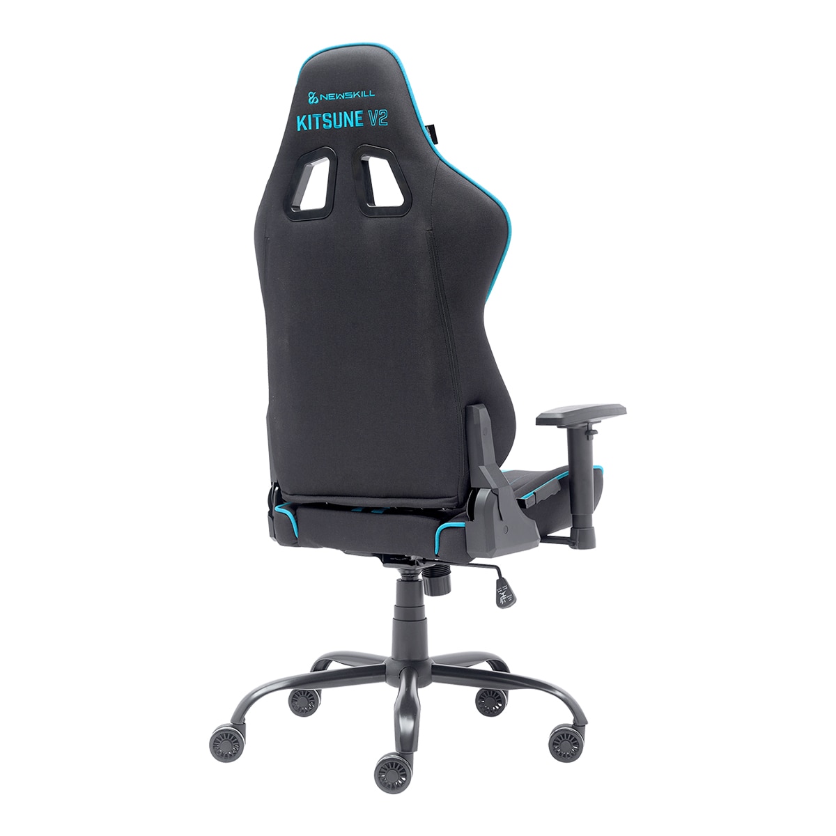 Silla Gaming ergonómica Newskill Kitsune V2 - Negro / Azul Negro / Azul-9