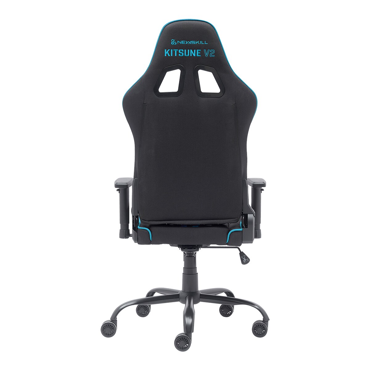 Silla Gaming ergonómica Newskill Kitsune V2 - Negro / Azul Negro / Azul-10