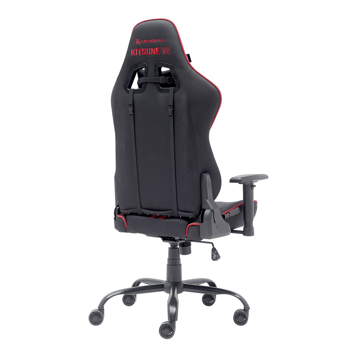 Silla Gaming ergonómica Newskill Kitsune V2 - Negro / Rojo Negro / Rojo-3