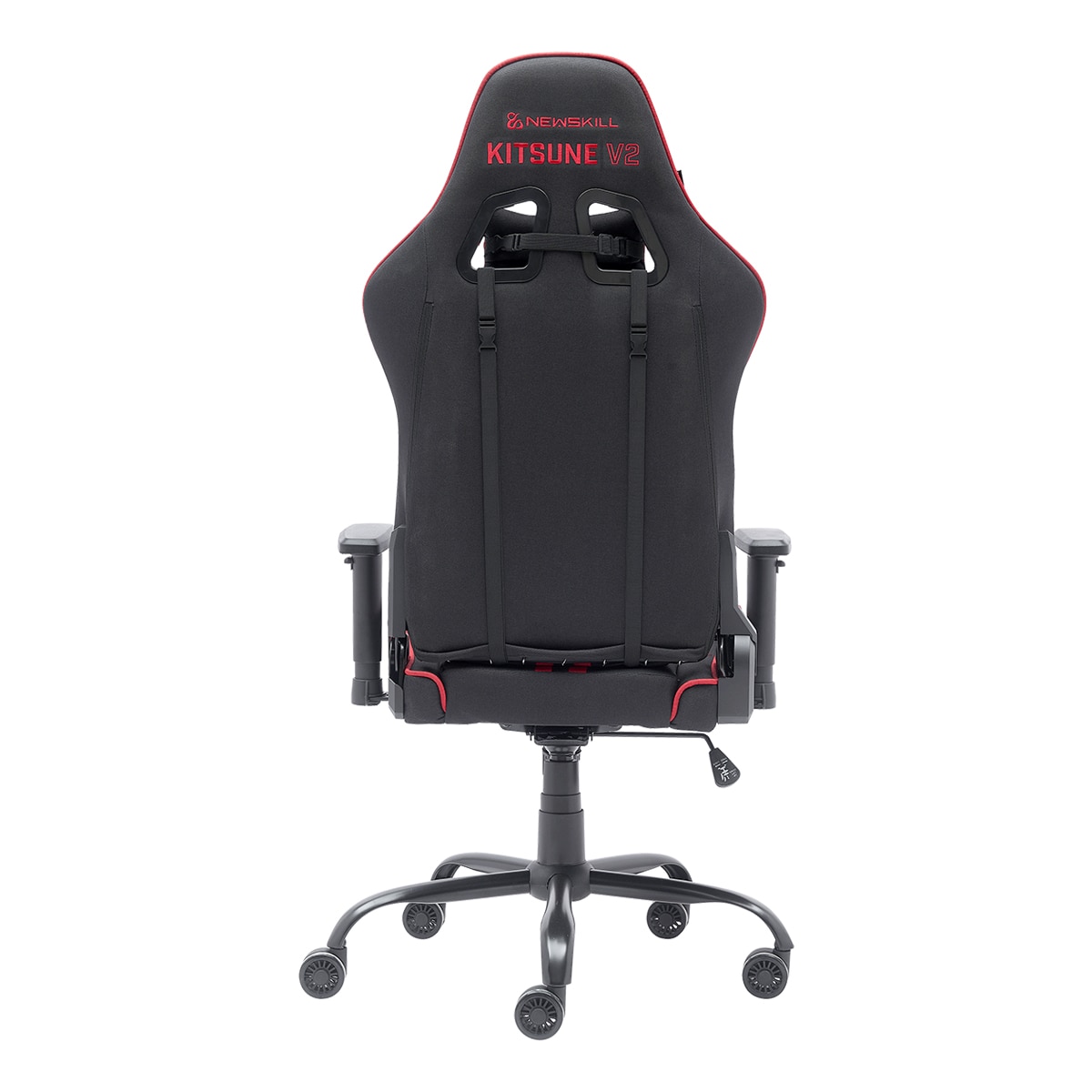 Silla Gaming ergonómica Newskill Kitsune V2 - Negro / Rojo Negro / Rojo-4