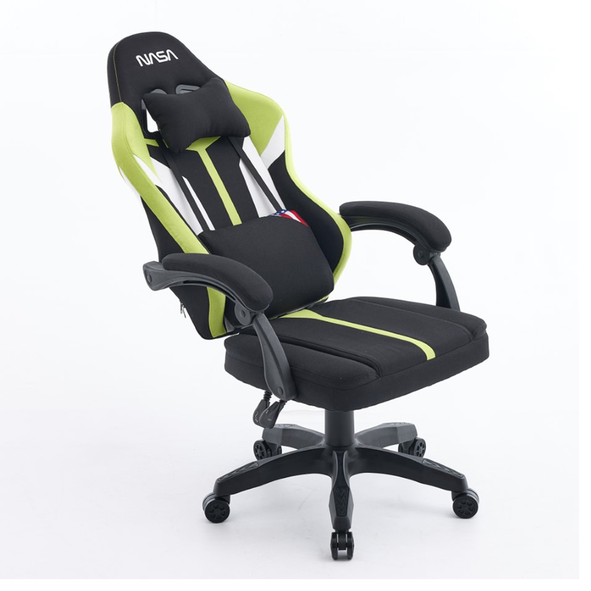 Silla gaming NASA Saturn Pro - Negro / Verde Negro / Verde-3