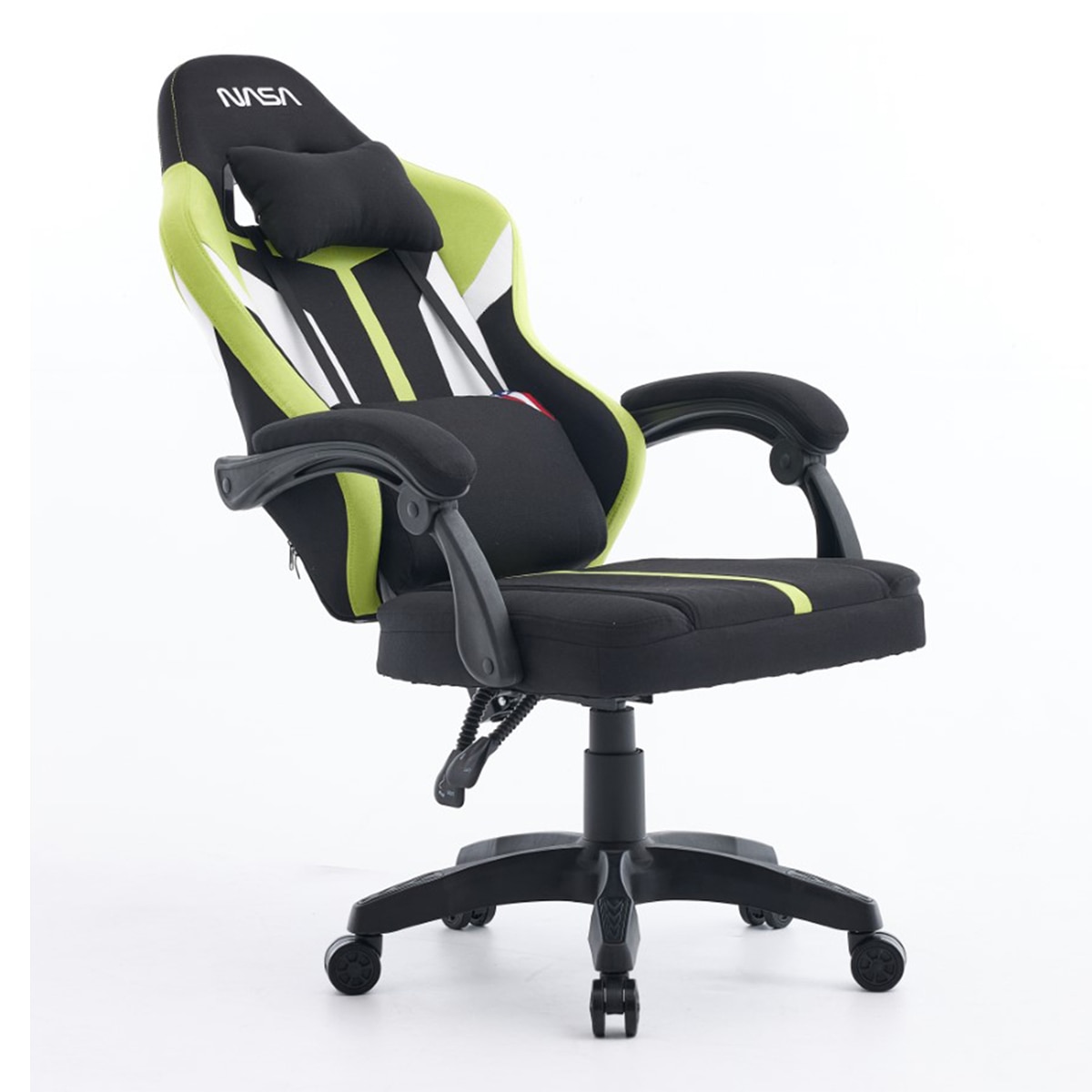 Silla gaming NASA Saturn Pro - Negro / Verde Negro / Verde-4