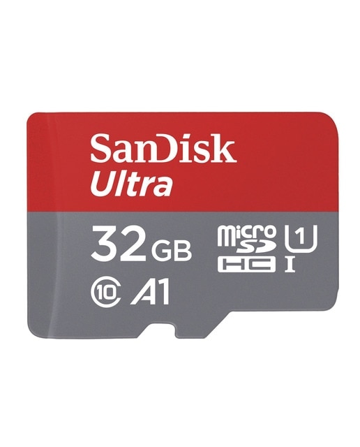 Tarjeta de Memoria SanDisk Ultra Micro SDHC Clase 10 A1 de 32 GB + Adaptador Gris / Rojo-1