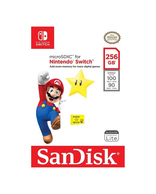 Tarjeta de memoria Micro SDXC SanDisk 256 GB para Nintendo Switch