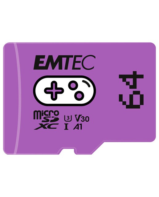 Tarjeta de memoria MicroSDXC Emtec E175908 Gaming 64GB Morado-1