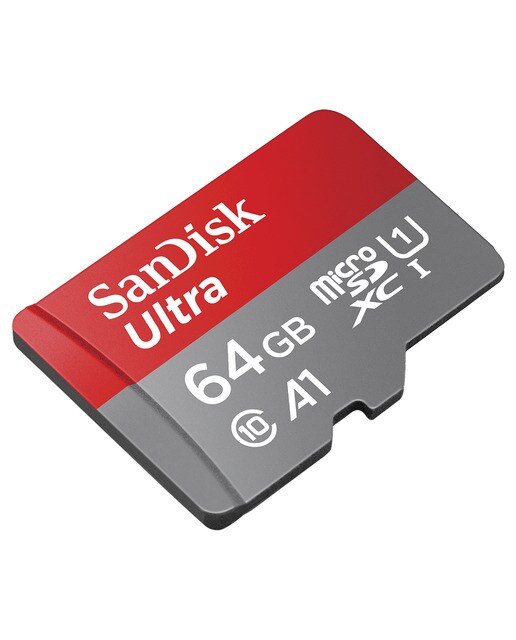 Cartão de Memória SanDisk Ultra MicroSDXC 64GB Vermelho / Cinzento-2