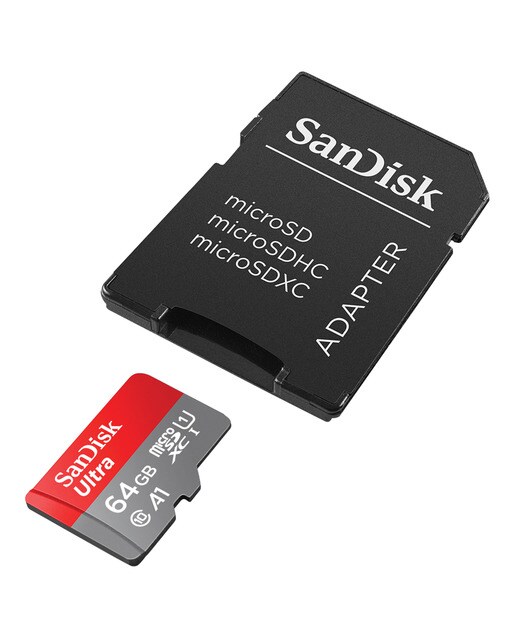Cartão de Memória SanDisk Ultra MicroSDXC 64GB Vermelho / Cinzento-4