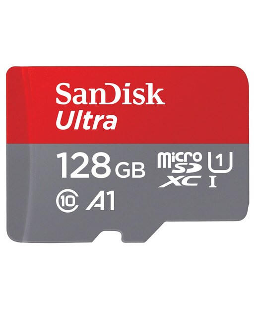 Cartão de Memória SanDisk Ultra MicroSDXC 128GB Vermelho / Cinzento-1