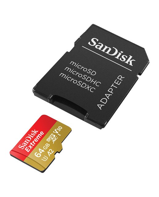 Tarjeta de memoria SanDisk Extrem MicroSDXC 64GB - Rojo / Negro Rojo / Negro-3