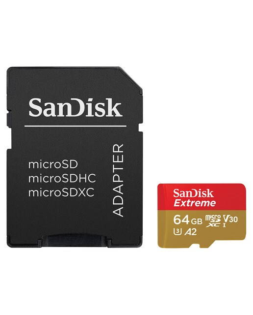 Tarjeta de memoria SanDisk Extrem MicroSDXC 64GB - Rojo / Negro Rojo / Negro-4