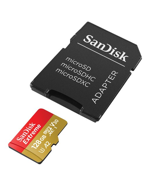 Tarjeta de memoria SanDisk Extrem MicroSDXC 128GB - Rojo / Negro Rojo / Negro-3