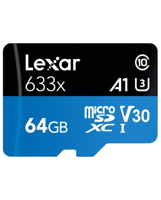 Imagen 0 de Tarjeta de memoria Lexar MicroSDXC 64 GB, 633x, V30 U3 Serie Blue