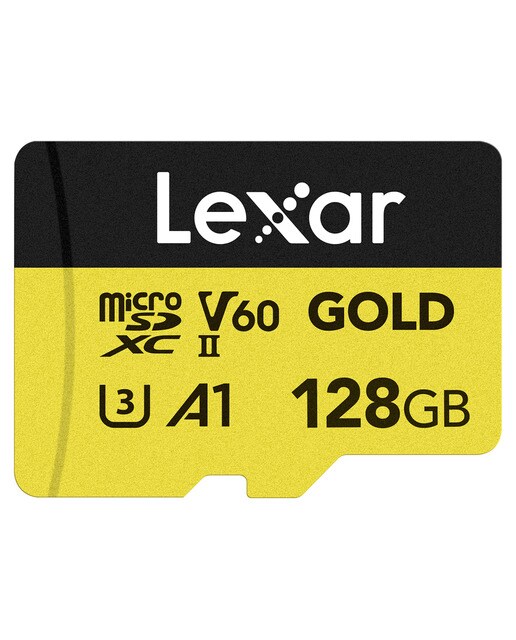 Imagen 0 de Tarjeta de memoria Lexar Professional Gold MicroSDXC 128 GB Negro / Dorado