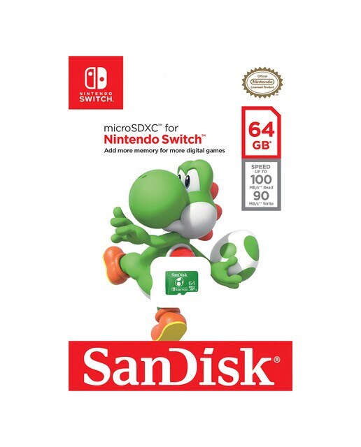 Tarejta de memoria Sandisk microSDXC 64 GB con licencia para Nintendo Switch - Verde Verde-2