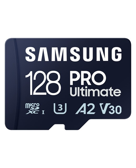 Imagen 0 de Tarjeta de memoria microSDXC Samsung PRO Ultimate 128GB, A2, V30 + Adaptador SD