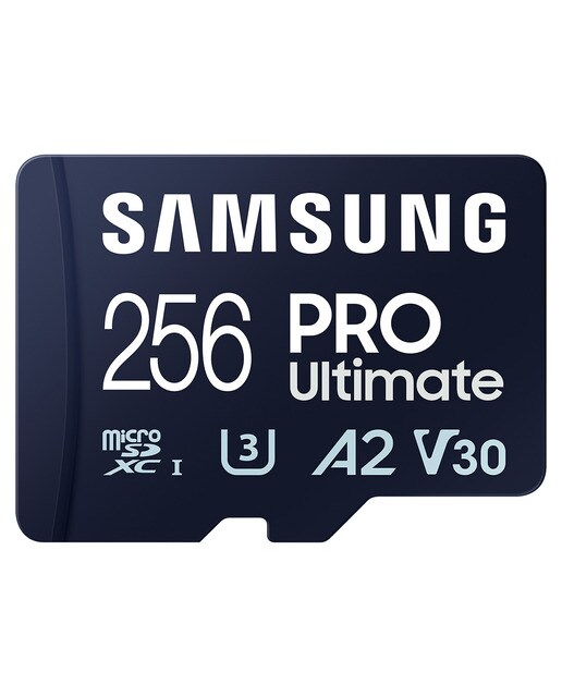 Tarjeta de memoria microSDXC Samsung PRO Ultimate 256GB, A2, V30 + Adaptador SD Blanco-1