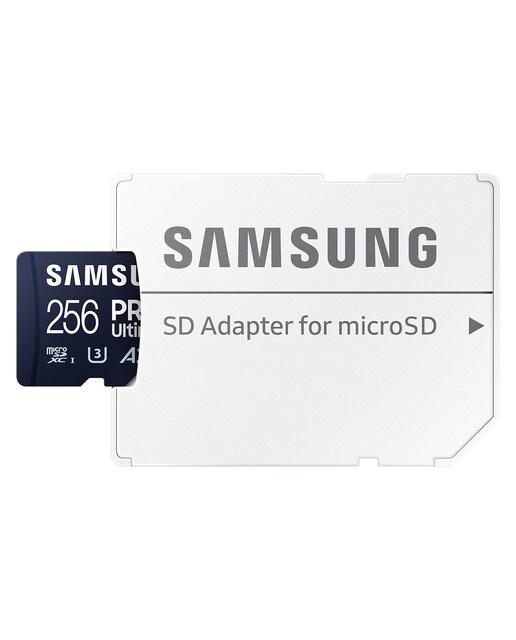 Tarjeta de memoria microSDXC Samsung PRO Ultimate 256GB, A2, V30 + Adaptador SD Blanco-2